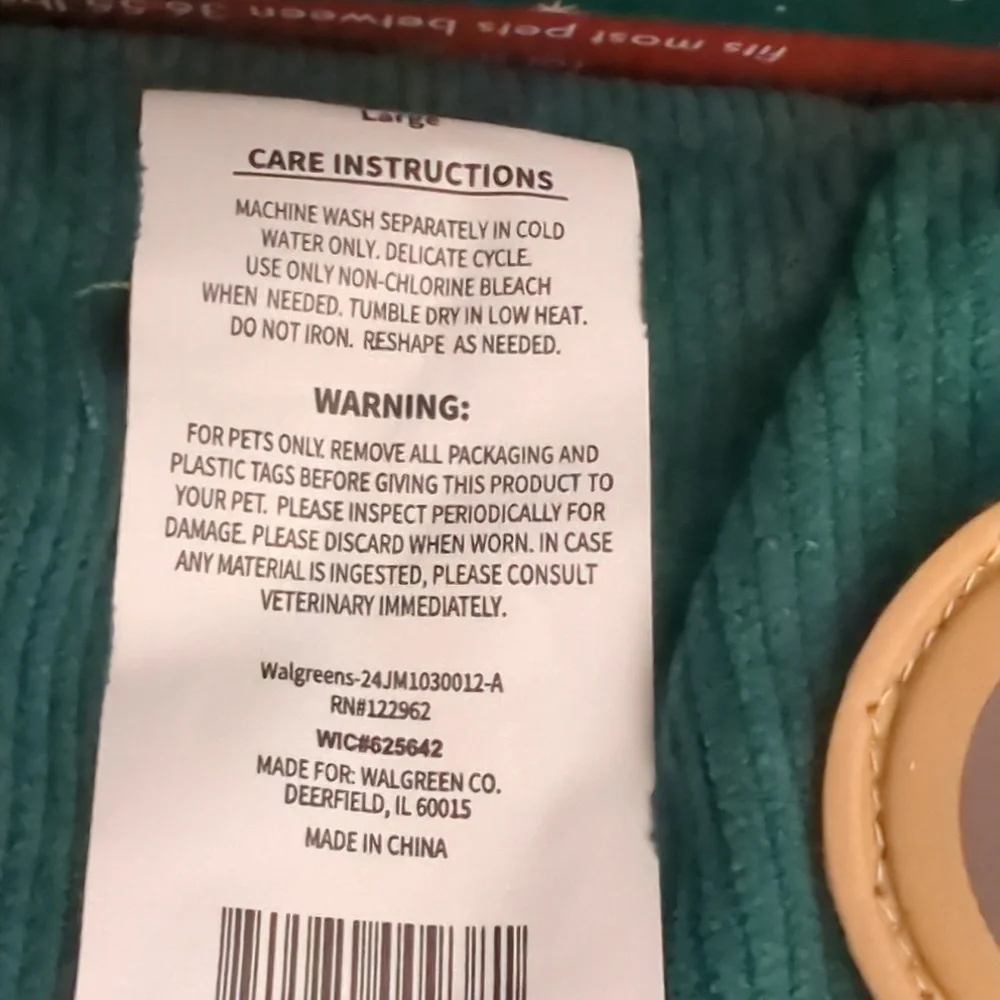 NWT PETSHOPPE Reversible Coat, Large, (35- 55) Green